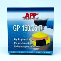 APP Polierschwamm gewaffelt weich 150 mm Klett Schwarz