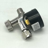 Druckluftmanometer mit Regler &quot;1/4&quot;