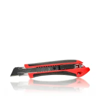 SCHULLER-SAMURAI-Cutter Messer&nbsp;mit&nbsp;Sicherheitsarretierung, 2K-Griff&nbsp;und schwarzer Klinge | in 9 u. 18mm H&ouml;he