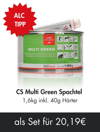 Multi-Green Spachtel  optimale Fülleigenschaft und leichtes